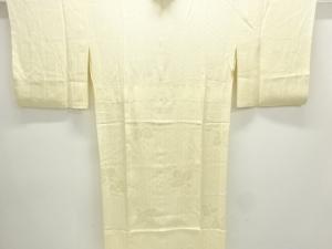 花模様織出し単衣長襦袢